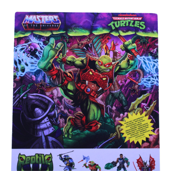 MOTU x TMNT: Turtles of Grayskull Actionfigur Michelangelo 14 cm (Reptile Wars) von Mattel